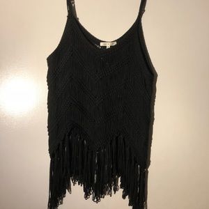 Black beach style top